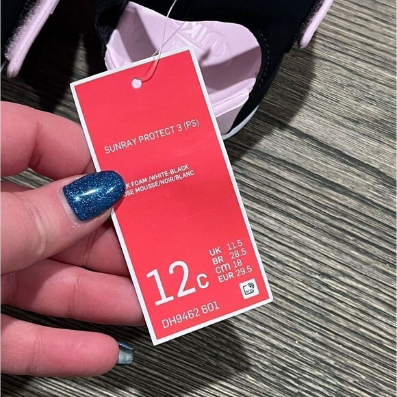 NWT Nike Sunray Protect 3 Toddler Sandals Pink White Black Size 12C DH9465-001 - Picture 4 of 6